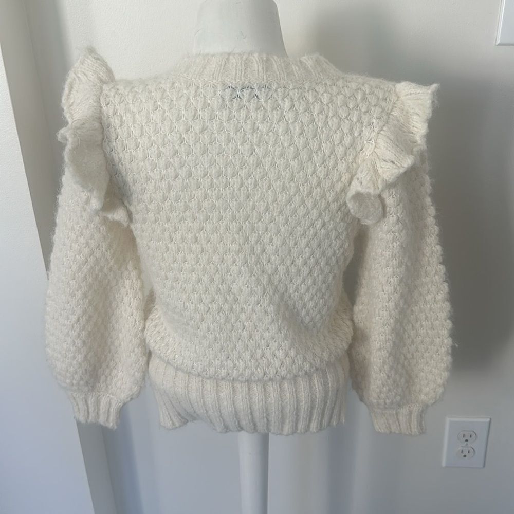 St. Roche Candy Alpaca Sweater-Ivory S - Picture 6 of 9